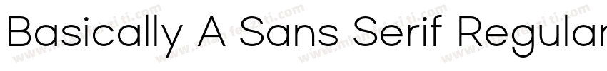 Basically A Sans Serif Regular字体转换